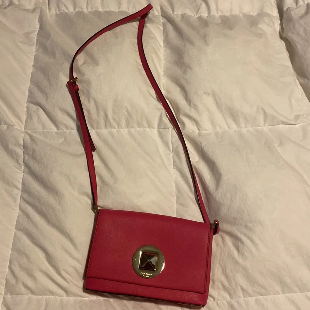 Kate spade ♠️ hot pink crossbody square bag